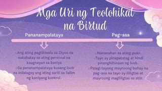 mga uri ng teolohikal na birtud|Esp.
